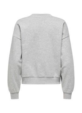 Sudadera Only Onjo gris para mujer
