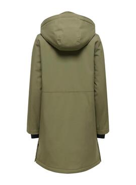 Parka Only Kara verde para mujer
