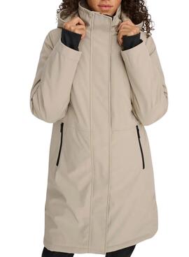 Parka Only Kara beige para mujer
