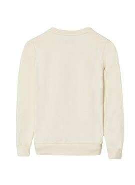 Sudadera Silbon Raqueta beige para niño