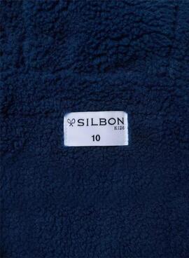 Abrigo Silbon acochado azul para niño