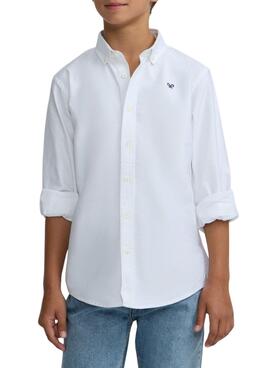 Camisa Silbon Oxford blanco para niño