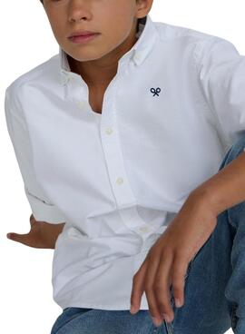 Camisa Silbon Oxford blanco para niño