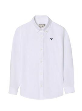 Camisa Silbon Oxford blanco para niño