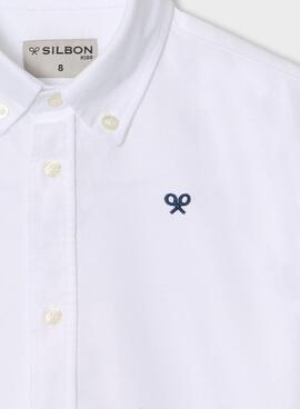 Camisa Silbon Oxford blanco para niño