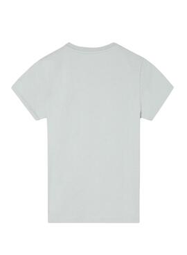 Camiseta Silbon logo multicolor turquesa para niño