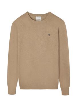 Jersey Silbon básico beige para hombre
