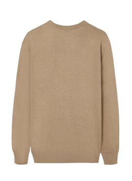 Jersey Silbon básico beige para hombre