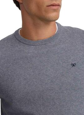 Jersey Silbon básico gris para hombre