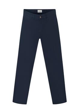 Pantalón chino Silbon Casual azul marino para hombre
