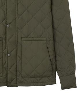 Cazadora Silbon Field clásica verde para hombre