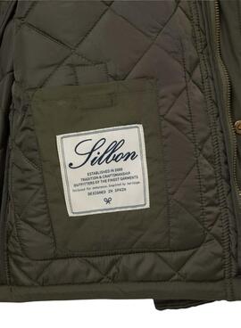 Cazadora Silbon Field clásica verde para hombre