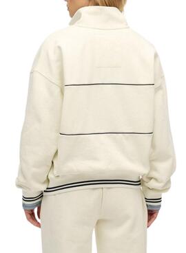 Sudadera Superdry Country Club Loose beige para mujer