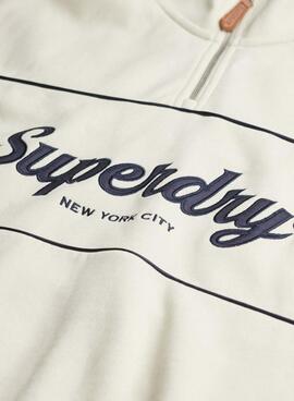 Sudadera Superdry Country Club Loose beige para mujer
