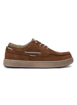 Zapatos náuticos Walkin Pitas Dakota camel para hombre