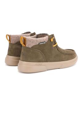 Botines Walkin Pitas Garda verde para mujer