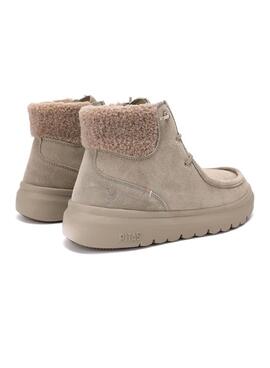 Botines Walkin Pitas Berna beige para mujer