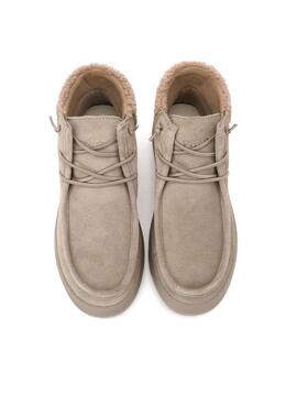 Botines Walkin Pitas Berna beige para mujer
