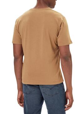 Camiseta Pepe Jeans Eggo camel para hombre