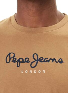 Camiseta Pepe Jeans Eggo camel para hombre