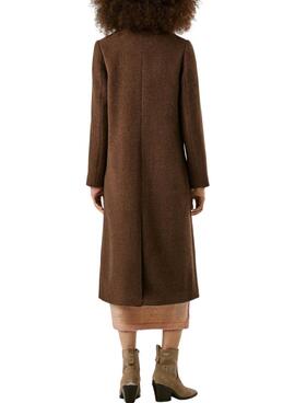 Abrigo Pepe Jeans Taylor marrón para mujer