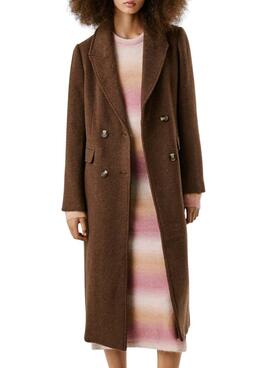 Abrigo Pepe Jeans Taylor marrón para mujer