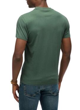 Camiseta Superdry Essential Logo verde para hombre