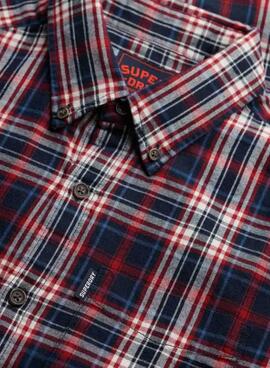 Camisa Superdry Vintage Check cuadros azul marino para hombre