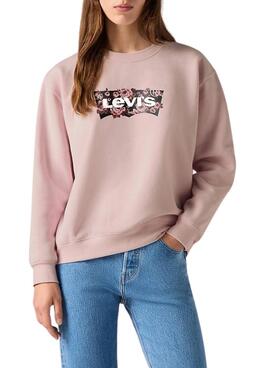 Sudadera Levis Everyday rosa para mujer