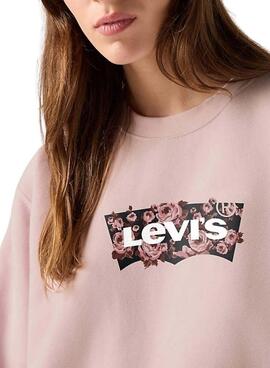 Sudadera Levis Everyday rosa para mujer
