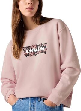 Sudadera Levis Everyday rosa para mujer
