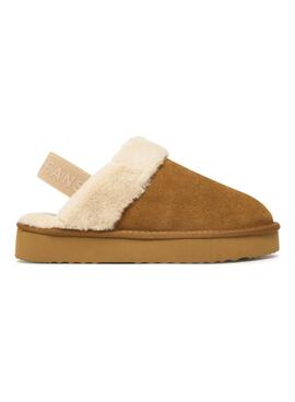 Zuecos Pepe Jeans Dissy camel para mujer