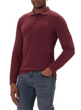Polo Levis Housemark granate para hombre