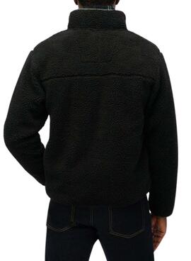 Polar Superdry Vintage Retro Full Zip negro para hombre