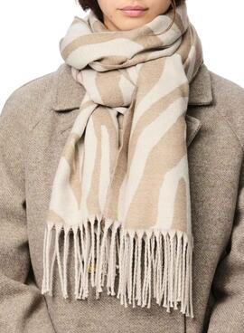 Bufanda Pieces Celin beige para mujer