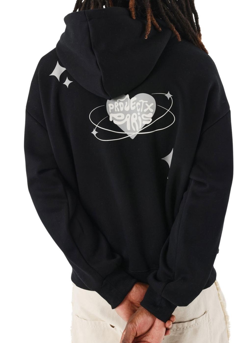 Sudadera Project x Paris Heart negro para hombre