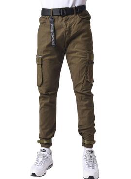 Pantalón Project X Paris cargo verde para hombre