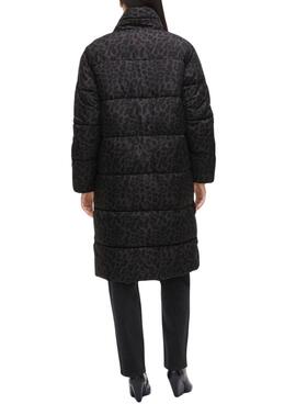 Abrigo acolchado Vila Vipuff animal print para mujer