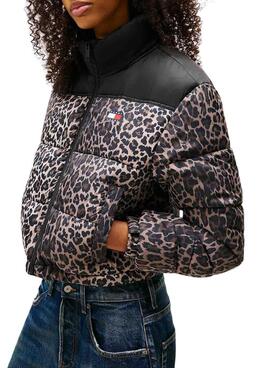 Cazadora Tommy Jeans Leopard para mujer