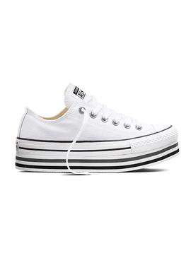 Zapatilla Converse All Star Platform Blanco Mujer