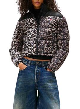 Cazadora Tommy Jeans Leopard para mujer