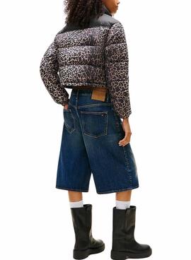 Cazadora Tommy Jeans Leopard para mujer