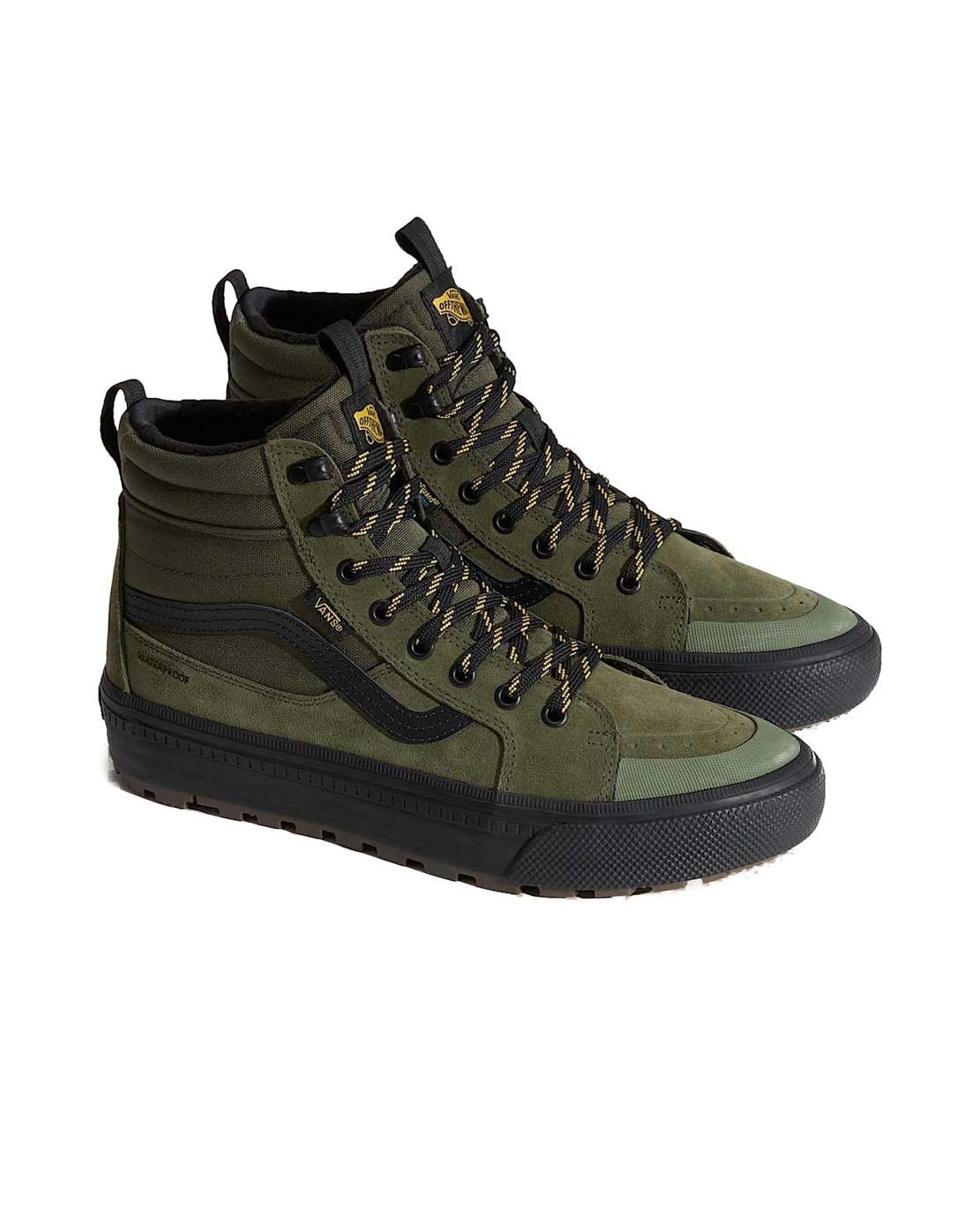 Zapatillas Vans Sk8-Hi Waterproof verde para hombre