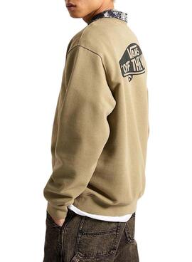 Sudadera Vans Style 76 beige para hombre