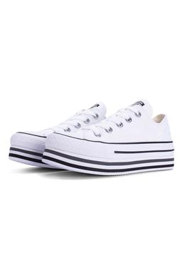 Zapatilla Converse All Star Platform Blanco Mujer