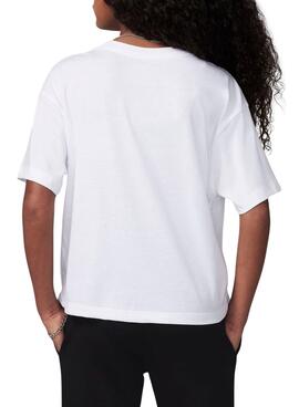 Camiseta Jordan Brooklyn Essentials blanco para niña