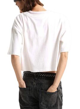Camiseta Vans Script blanco para mujer