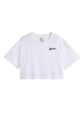 Camiseta Vans Script blanco para mujer