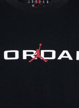 Camiseta Jordan Air Stretch negro para niño