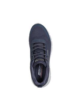 Zapatillas Skechers Bobs Flex Waterproof azul para mujer
